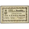 50 Céntimos. - S/F. - C.M. de MONTALBAN (Teruel). - Cartulina. (Algo sucio). Mont-941C. MBC+. - -