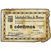 Image 1 : 5 Cèntims. - 1937. - COLECTIVIDAD LIBRE de MUNIESA (Teruel). - (Manchas y roturas). Mont-981B. BC. -
