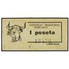 Image 1 : 1 Peseta. - C.M. de BENICARLO (Castellón). - Cartón. Mont. 291B. EBC. - -