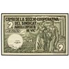Image 1 : 2 Pessetes. - VIC. COOPERATIVA DEL SINDICAT AGRÍCOLA COOPERATIU. - L-3069. MBC+. - -