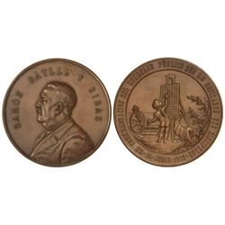 Ramón Batlle y Ribas. - 14 Junio 1903. - Anv.: Busto a izquierda. Rev.: EN CONMEMORACIÓN DEL HOMENAJ