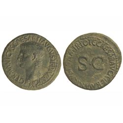 As. - Acuñada el 37-38 d.C. - GERMÁNICO. Acuñación de Calígula. - Anv.: GERMANICVS CAESAR TI. AVGVST