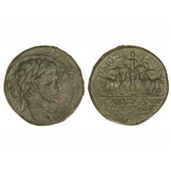 Semis. - 37-41 d.C. - CALÍGULA. - FILADELFIA. - Anv.: Busto laureado a derecha, detrás leyenda. Rev.