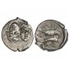 Image 1 : Estátera. - 400-350 a.C. - ISTROS. - Anv.: Dos cabezas masculinas, una derecha y otra invertida. Rev