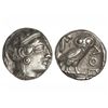 Image 1 : Tetradracma. - 449-413 a.C. - ATENAS. - Anv.: Cabeza de Atenea con casco a derecha. Rev.: Lechuza en