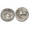 Image 1 : Tetradracma de imitación de Filipo II. - Siglo II a.C. - CELTAS DEL DANUBIO. - Anv.: Cabeza tosca a