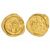 Image 1 : Tremisis. - 527-565 d.C. - JUSTINIANO I (527-565 d.C.). - CONSTANTINOPLA. - Anv.: D. N. IVSTINIANVS
