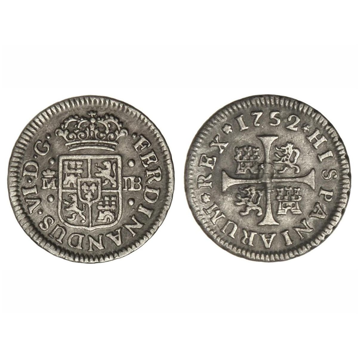 Cal 1752 1/2 Real. - 1752. - MADRID. - J.B. - Cal-653. MBC+.