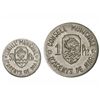 Image 1 : Lote 2 monedas 50 Cèntims i 1 Pesseta. - C.M. d´ARENYS DE MAR. - Aluminio. EBC+. - -