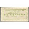Image 1 : 50 Cèntims. - C.M. de CAPAFONTS. - MUY RARO. AT-648;T-759. S/C. - -