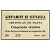 Image 1 : 50 Cèntims. - Febrer 1937. - Aj. de CIUTADILLA. - EXTRAORDINARIAMENTE RARO. AT-827; T-961. EBC+. - -