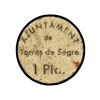 Image 1 : 1 Pesseta. - Aj. de TORRES de  SEGRE. - (Sucio). RARO. AT-2557a; T-2974a. MBC. - -