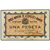Image 1 : 1 Peseta. - Julio 1937. - C.M. de ALBANCHEZ (Almería). - ESCASO. (Manchitas). Mont.-49F. MBC+. - -