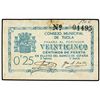 Image 1 : 25 Céntimos. - S/F. - C.M. de TIJOLA (Almería). - (Manchas). Mont.-1418A. MBC+. - -