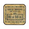 Image 1 : 50 Céntimos. - C.M. de FOYOS (Valencia). - Cartón. RARÍSIMO. T-775. MBC. - -