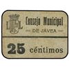 Image 1 : 25 Cèntims. - C.M. de JÁVEA (Valencia). - Cartón. ESCASO. Mont.-793A. EBC+. - -