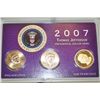 Image 1 : 2007 Thomas Jefferson Presidential $1 coins, PD&S mints