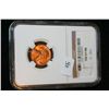Image 1 : 1942 Wheat Back penny, NGC graded, MS65 RD