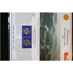 2002 Tennessee State quarter set, P&D mints with Stamps