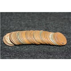 Wheat Back pennies, various dates & conditions, lot of 30