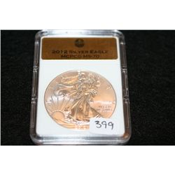 2012 Silver Eagle Dollar MCPCG Graded MS70