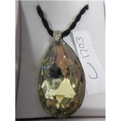 Murano crystal pendant egg shaped