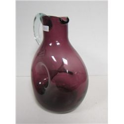 Purple pinch side pitcher