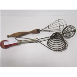 3 pc antique metal beaters