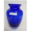 Image 1 : Cobalt blue vase clear bottom