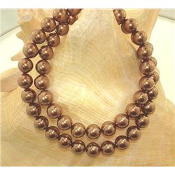 Splendid 8mm Tahitian Chocolate South Sea Shell Pearl N