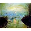 Image 1 : After Claude Monet Oil on Plank