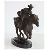 Image 2 : Commanding Bronze Sculpture Western Cowboy & Horse