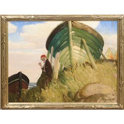 John Clymer, oil on canvas