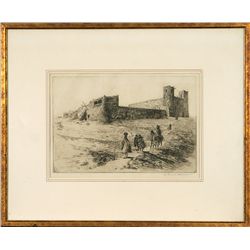 Edward Borein, etching