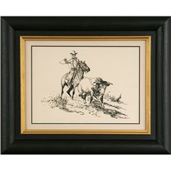 Harold Bugbee, pen & ink