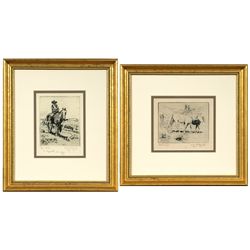 William Gollings, two etchings