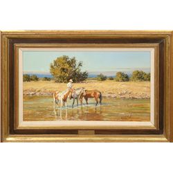 Kimbal Warren, oil on board