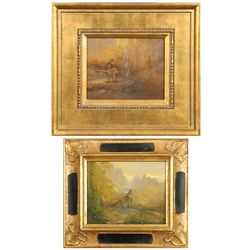 Tom Sander, pair oils on board
