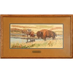 Bud Helbig, watercolor