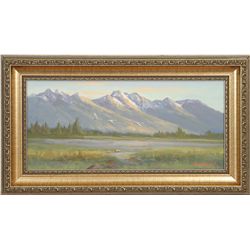 Mark Ogle, oil on board