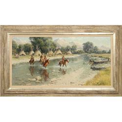 John Scott, oil on board