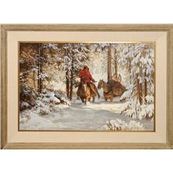 Joe Abbrescia, oil on board