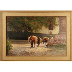 Joe Abbrescia, oil on board