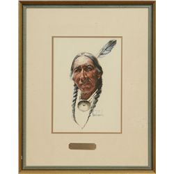 Harley Brown, gouache