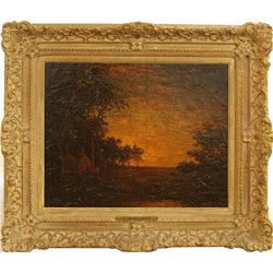 Ralph Blakelock, oil on board