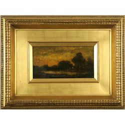 Ralph Blakelock, oil on board