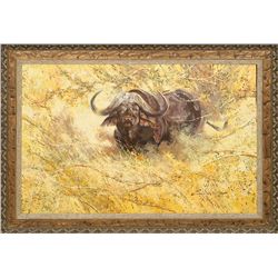 Dennis Anderson, oil on board