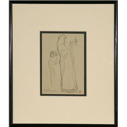 Maynard Dixon, pencil