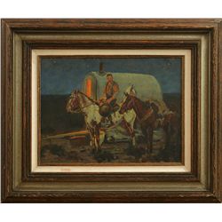 Jim Norton, oil on board