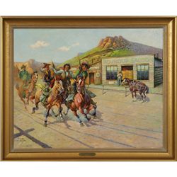 Dan Cody Muller, oil on board